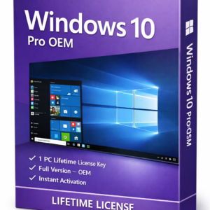 Windows 10 Pro OEM – Lifetime License Key for 1 PC
